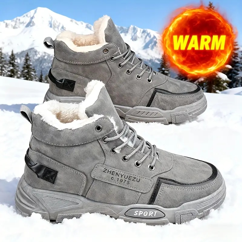 Winter Boot Insulated - أحذية رجالية شتوية عالية الرقبة كبيرة