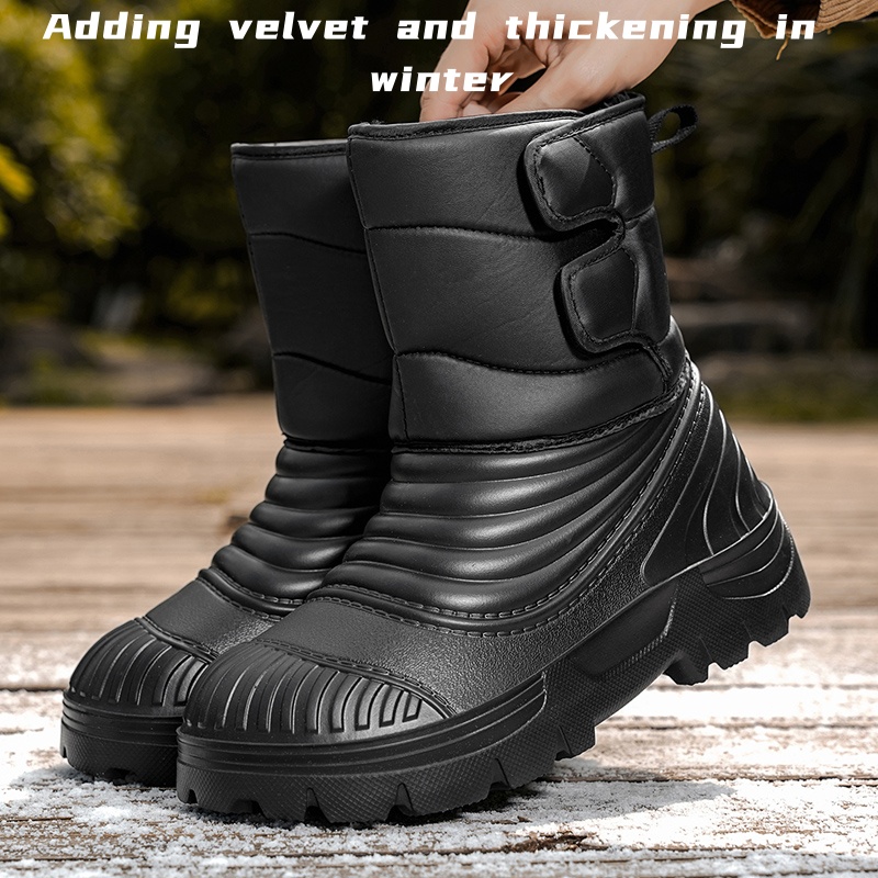 Winter Boot Insulated - أحذية شتوية جديدة للرجال، مبطنة، مقاومة