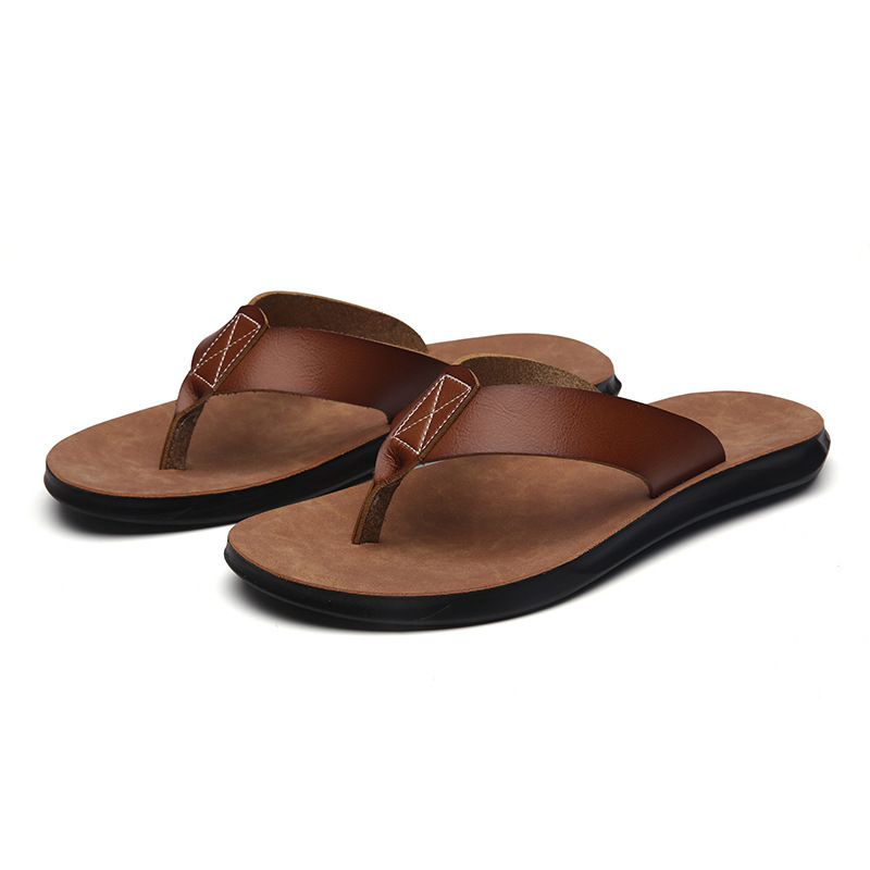 Men'S Shoes In Style - 38-47 صندل إيطالي جديد من الجلد