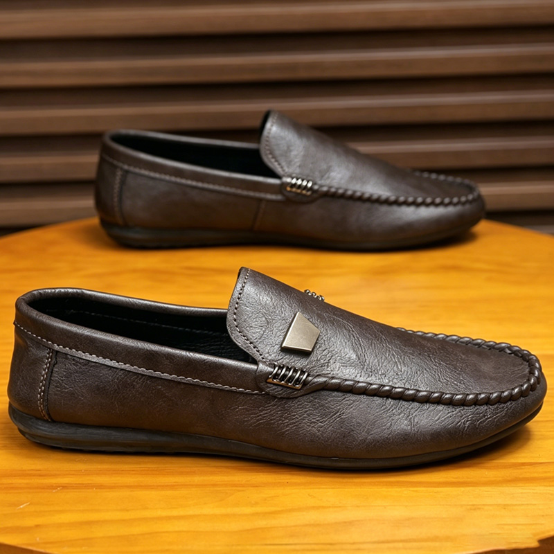 Men'S Shoes Hugo Boss - أحذية جلدية رجالية على الطراز البريطاني،