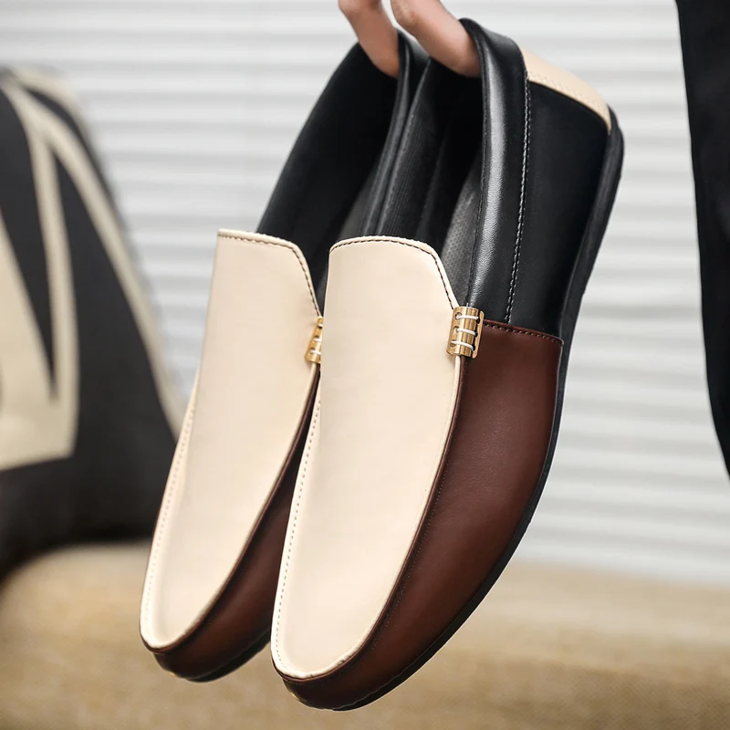 Men'S Shoes Hugo Boss - أحذية جلدية أنيقة للرجال، أحذية مسطحة