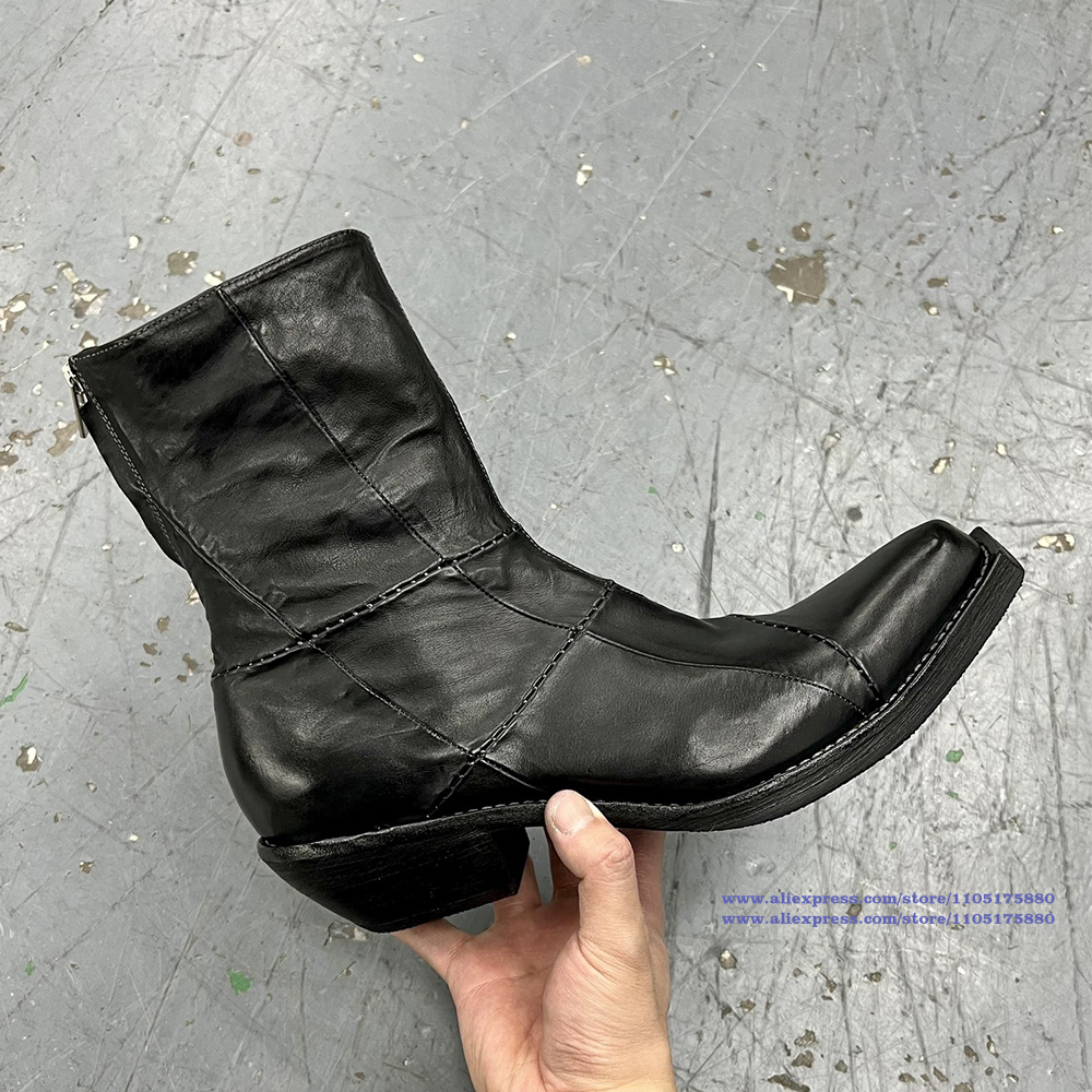 أحذية رجالية جلدية سوداء مدبب  - مراجعة Men Shoes Type وسعره