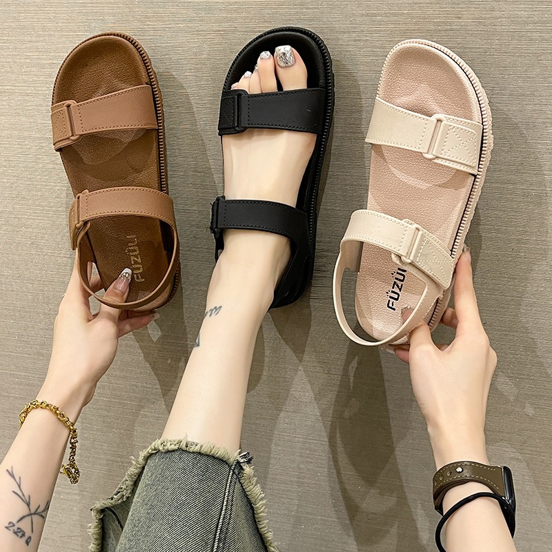 صنادل نسائية صيفية - صنادل مسط - مراجعة Velcro Strap Sandal وسعره