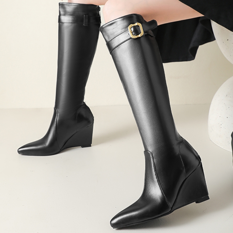 أحذية بوت طويلة للركبة بتصميم  - مراجعة Shoes Heels Men وسعره