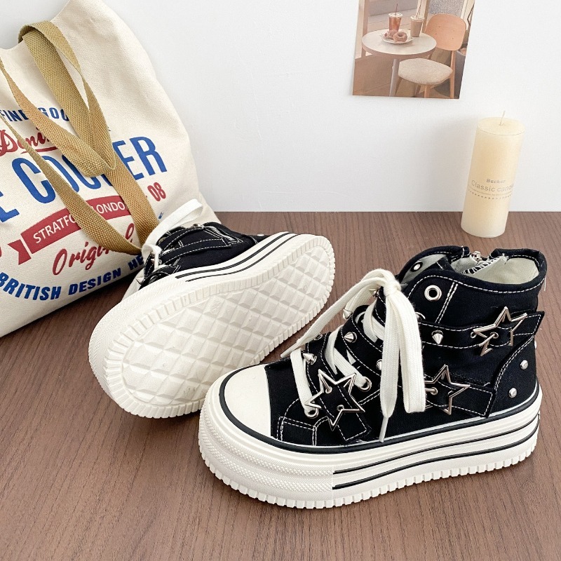 أحذية نسائية جديدة على الطراز  - مراجعة Canvas Sneaker High وسعره