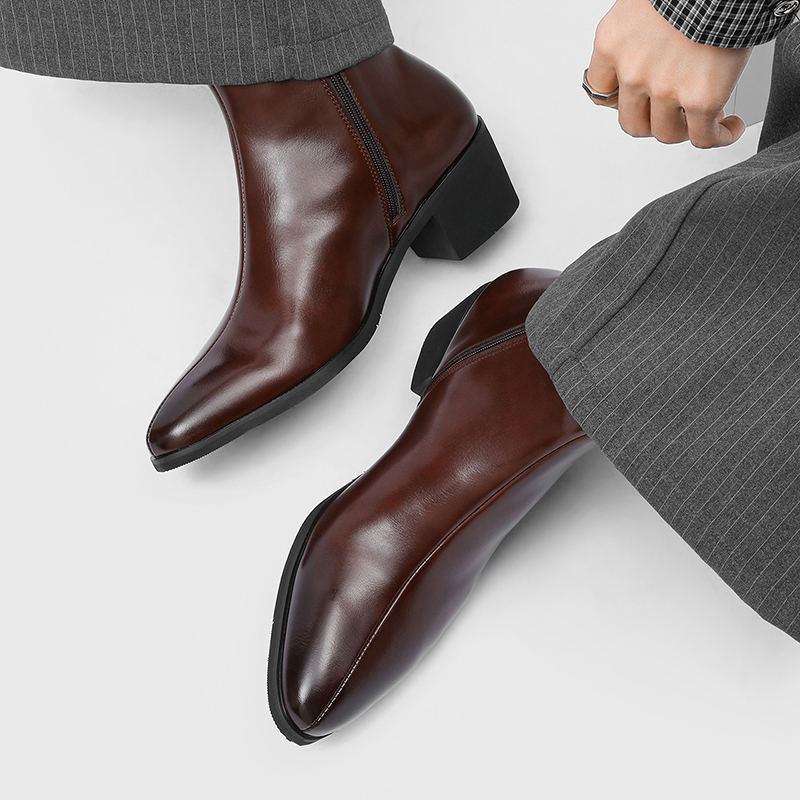 أحذية رجالية بسيطة وعصرية بكعب - مراجعة Shoes Heels Men وسعره