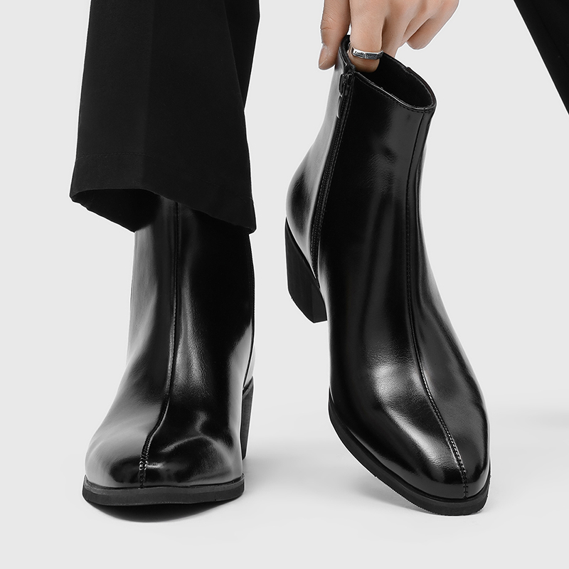 أحذية رجالية بسيطة وعصرية بكعب - مراجعة Shoes Heels Men وسعره