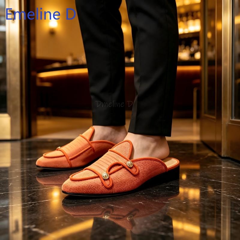 حذاء مسطح منسوج بدون كعب مفتوح - مراجعة Shoes Heels Men وسعره