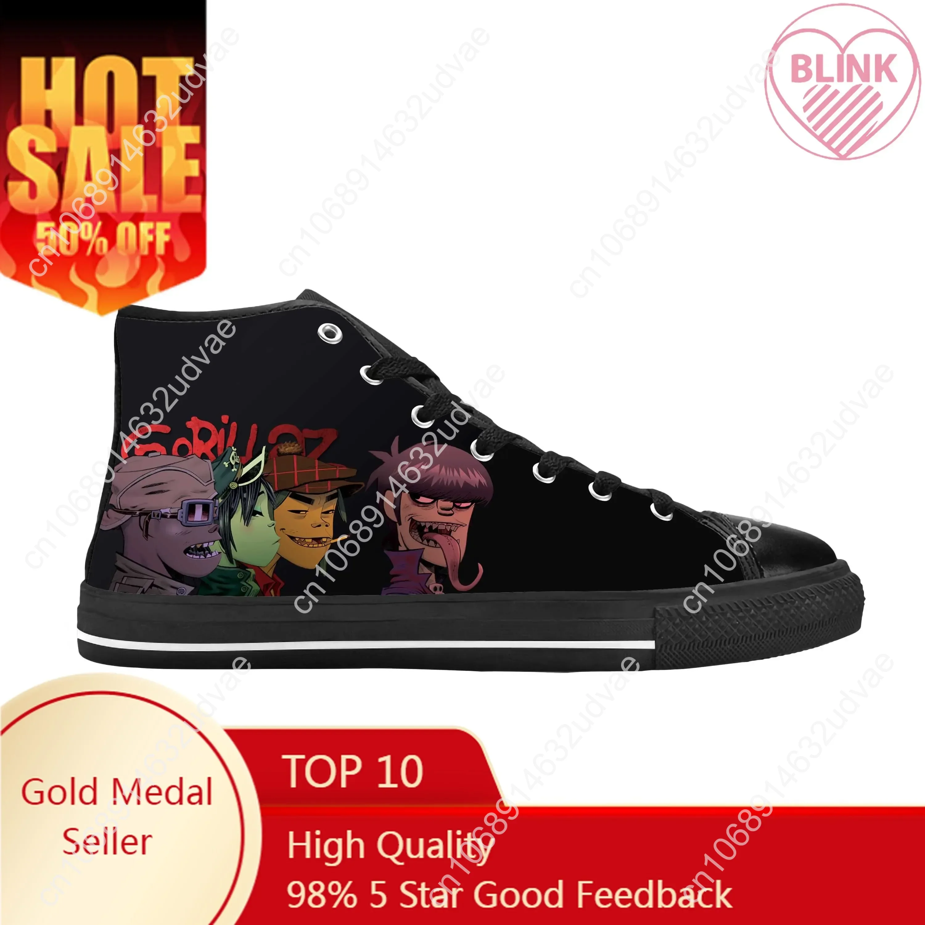 حذاء رياضي كاجوال من Gorillaz  - مراجعة Men Shoes Uk وسعره