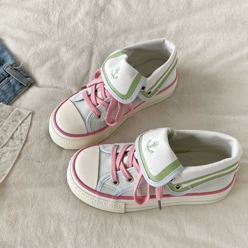 أحذية قماشية عالية الرقبة بتصم - مراجعة Canvas Sneaker High وسعره