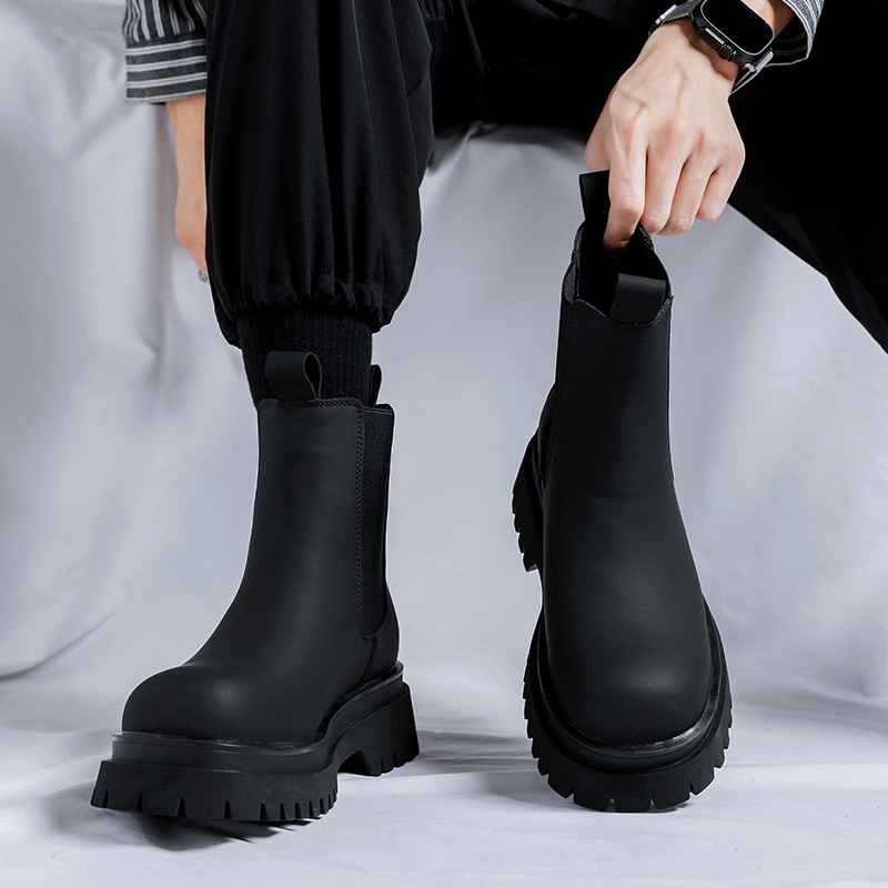 2026 بوتات رجالية سوداء عالية  - مراجعة Shoes Heels Men وسعره
