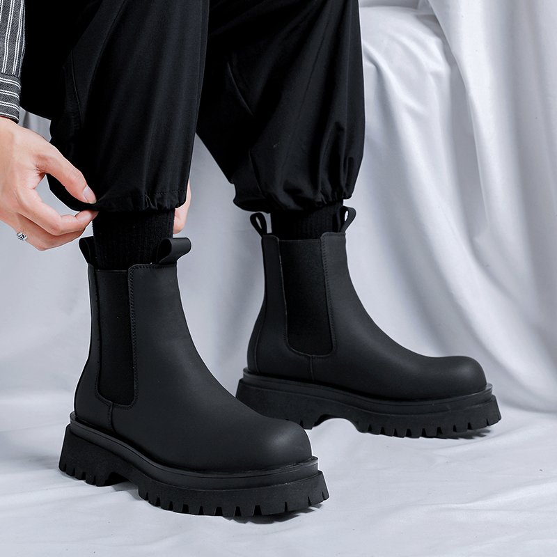 2026 بوتات رجالية سوداء عالية  - مراجعة Shoes Heels Men وسعره