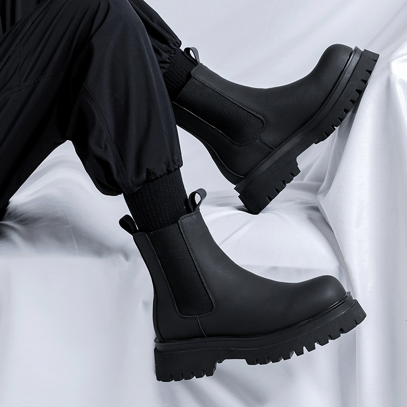 2026 بوتات رجالية سوداء عالية  - مراجعة Shoes Heels Men وسعره