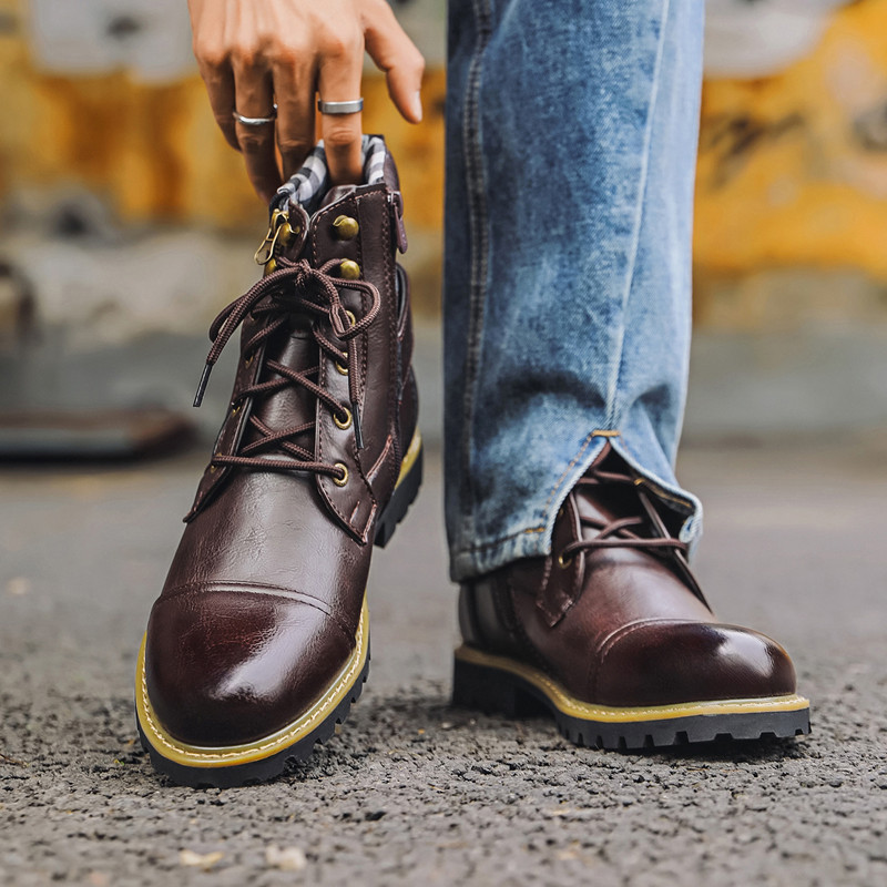 أحذية رجالية جلدية عصرية للخري - مراجعة Men Shoes Oxford وسعره